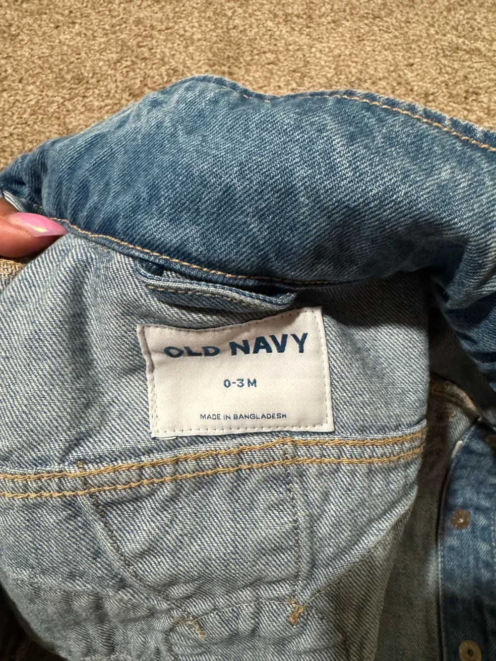 Classic Blue Denim Baby Girls Jacket